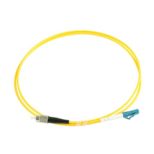 Wanbao high performance yellow color single mode simplex LC UPC to FC fiber optic patch cord 0.9mm 30M